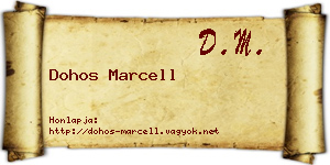Dohos Marcell névjegykártya